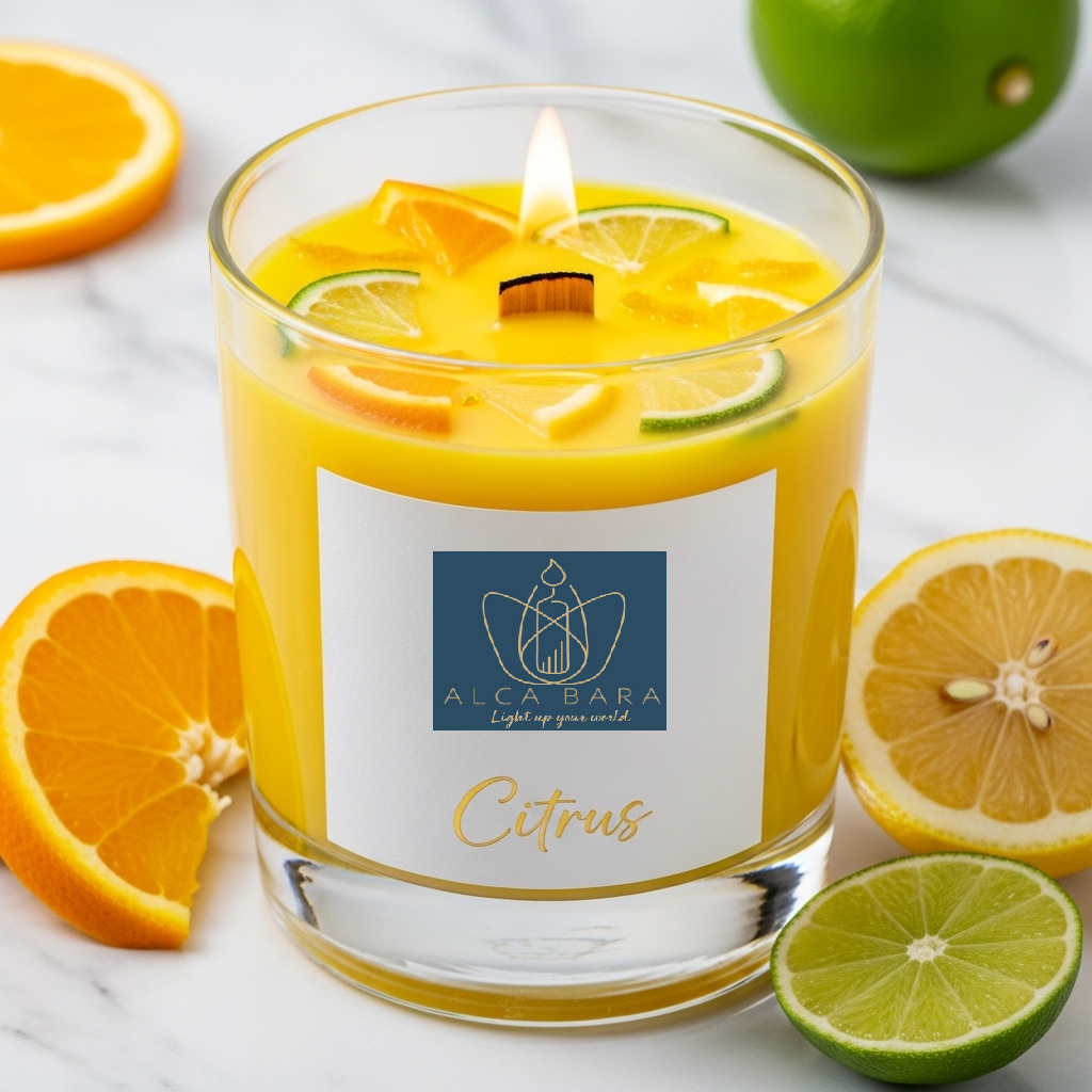 aroma citrus candle 150ml soy wax