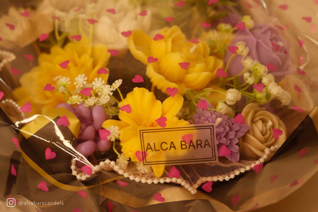 candle Flower Bouquet